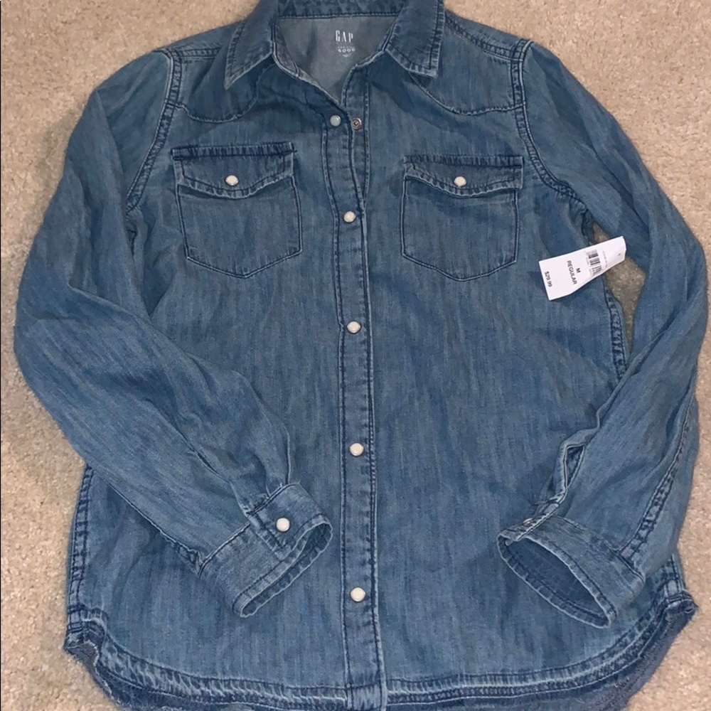 NEW!! Denim button up